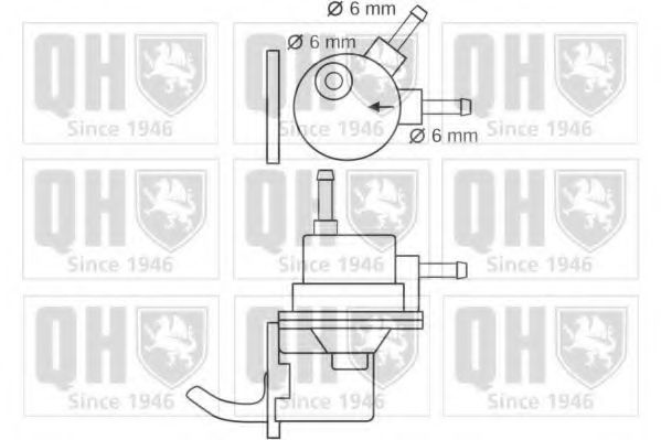 QUINTON HAZELL QFP48 Топливный насос для VOLVO 340-360 (Вольво 340-360) QUINTON HAZELL QFP48 Топливный насос для VOLVO 340-360 (Вольво 340-360)