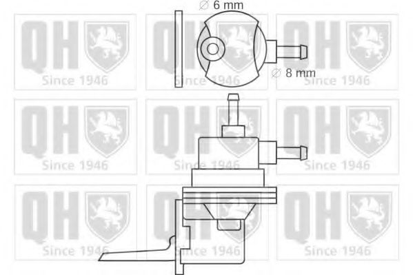 QUINTON HAZELL QFP529 Топливный насос для AUDI 80 (Ауди 80) QUINTON HAZELL QFP529 Топливный насос для AUDI 80 (Ауди 80)