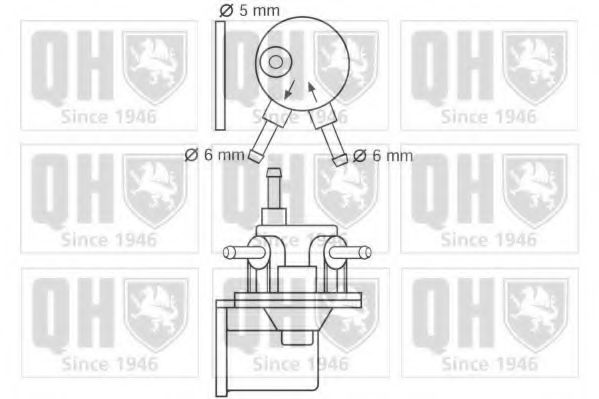 QUINTON HAZELL QFP54 Топливный насос для RENAULT SUPER 5 (Рено Супэр 5) QUINTON HAZELL QFP54 Топливный насос для RENAULT SUPER 5 (Рено Супэр 5)