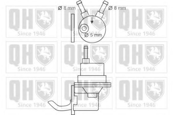 QUINTON HAZELL QFP56 Топливный насос для RENAULT SUPER 5 (Рено Супэр 5) QUINTON HAZELL QFP56 Топливный насос для RENAULT SUPER 5 (Рено Супэр 5)