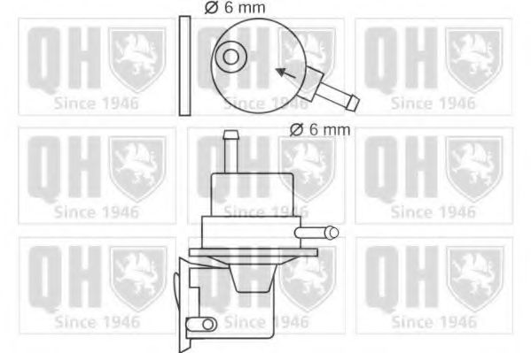 QUINTON HAZELL QFP7 Топливный насос для FIAT 500 (Фиат 500) QUINTON HAZELL QFP7 Топливный насос для FIAT 500 (Фиат 500)