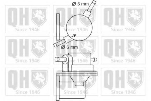 QUINTON HAZELL QFP79 Топливный насос для PEUGEOT 205 I (Пежо 205 и) QUINTON HAZELL QFP79 Топливный насос для PEUGEOT 205 I (Пежо 205 и)