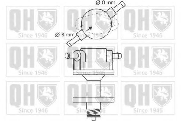 QUINTON HAZELL QFP87 Топливный насос для FORD GRANADA (Форд Гранада) QUINTON HAZELL QFP87 Топливный насос для FORD GRANADA (Форд Гранада)