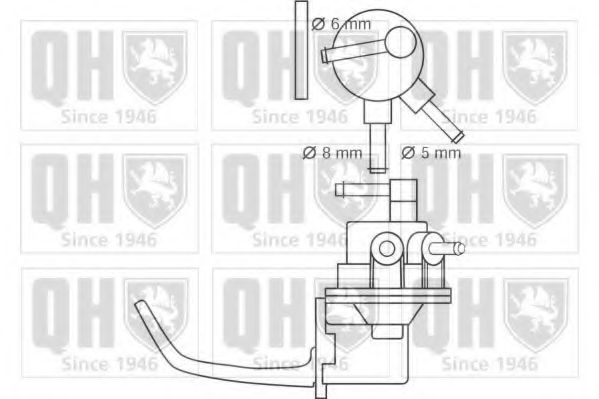 QUINTON HAZELL QFP95 Топливный насос для MAZDA GLC II (Мазда Глc 2) QUINTON HAZELL QFP95 Топливный насос для MAZDA GLC II (Мазда Глc 2)