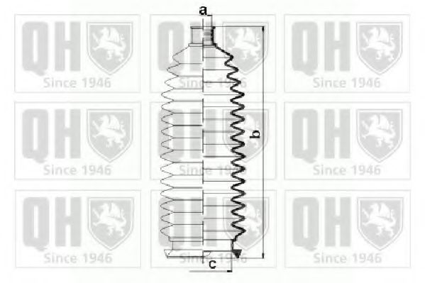 QUINTON HAZELL QG1500 Комплект пылника, рулевое управление для CITROËN C3 I (CитроËн С3 1) QUINTON HAZELL QG1500 Комплект пылника, рулевое управление для CITROËN C3 I (CитроËн С3 1)