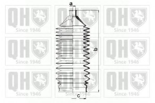 QUINTON HAZELL QG1502 Комплект пылника, рулевое управление для PEUGEOT (Пежо) QUINTON HAZELL QG1502 Комплект пылника, рулевое управление для PEUGEOT (Пежо)