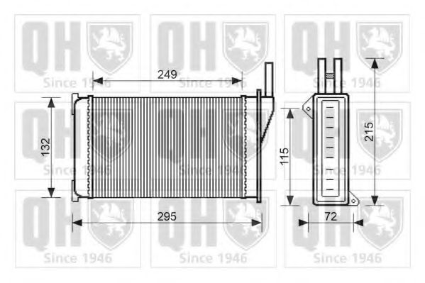 QUINTON HAZELL QHR2017 Теплообменник, отопление салона для FORD (Форд) QUINTON HAZELL QHR2017 Теплообменник, отопление салона для FORD (Форд)
