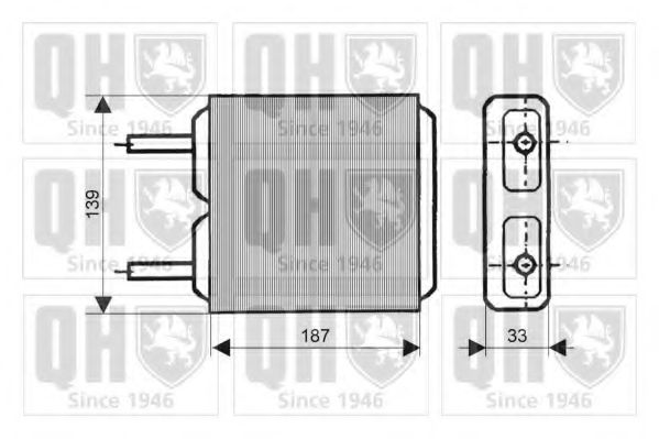 QUINTON HAZELL QHR2027 Теплообменник, отопление салона для OPEL CORSA A (Опель Cорса а) QUINTON HAZELL QHR2027 Теплообменник, отопление салона для OPEL CORSA A (Опель Cорса а)