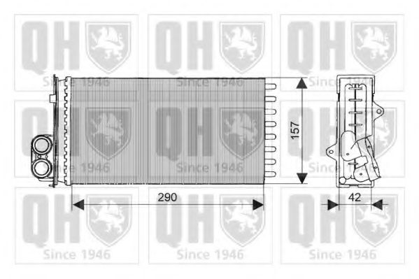 QUINTON HAZELL QHR2038 Теплообменник, отопление салона для RENAULT SAFRANE (Рено Сафранэ) QUINTON HAZELL QHR2038 Теплообменник, отопление салона для RENAULT SAFRANE (Рено Сафранэ)