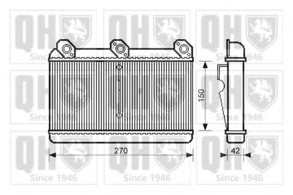QUINTON HAZELL QHR2039 Теплообменник, отопление салона для BMW 7 (Бмв 7) QUINTON HAZELL QHR2039 Теплообменник, отопление салона для BMW 7 (Бмв 7)