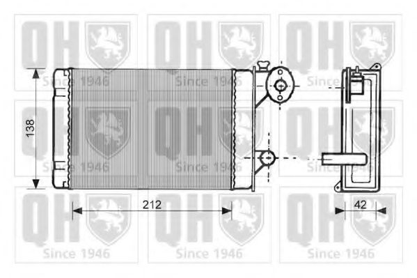 QUINTON HAZELL QHR2040 Теплообменник, отопление салона для VOLKSWAGEN T3 CARAVELLE (Фольксваген Т3 cараvэллэ) QUINTON HAZELL QHR2040 Теплообменник, отопление салона для VOLKSWAGEN T3 CARAVELLE (Фольксваген Т3 cараvэллэ)