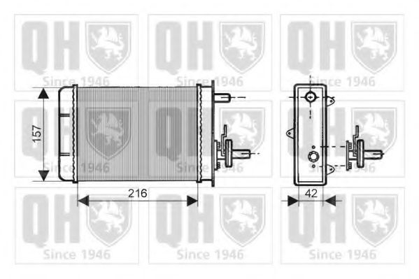 QUINTON HAZELL QHR2050 Теплообменник, отопление салона для FIAT STRADA II (Фиат Страда 2) QUINTON HAZELL QHR2050 Теплообменник, отопление салона для FIAT STRADA II (Фиат Страда 2)