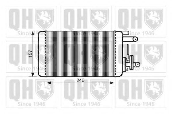 QUINTON HAZELL QHR2067 Теплообменник, отопление салона для FIAT TEMPRA (Фиат Тэмпра) QUINTON HAZELL QHR2067 Теплообменник, отопление салона для FIAT TEMPRA (Фиат Тэмпра)