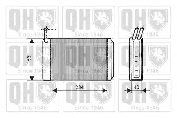 QUINTON HAZELL QHR2073 Теплообменник, отопление салона для VOLKSWAGEN JETTA (Фольксваген Жэтта) QUINTON HAZELL QHR2073 Теплообменник, отопление салона для VOLKSWAGEN JETTA (Фольксваген Жэтта)