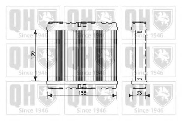 QUINTON HAZELL QHR2082 Теплообменник, отопление салона для NISSAN PRIMERA (Ниссан Примера) QUINTON HAZELL QHR2082 Теплообменник, отопление салона для NISSAN PRIMERA (Ниссан Примера)