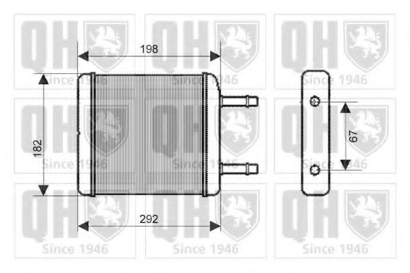 QUINTON HAZELL QHR2186 Теплообменник, отопление салона для CHEVROLET SPARK (Шевроле Спарк) QUINTON HAZELL QHR2186 Теплообменник, отопление салона для CHEVROLET SPARK (Шевроле Спарк)