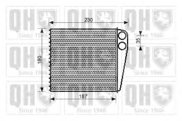 QUINTON HAZELL QHR2192 Теплообменник, отопление салона для SEAT ALTEA (Сеат Алтэа) QUINTON HAZELL QHR2192 Теплообменник, отопление салона для SEAT ALTEA (Сеат Алтэа)
