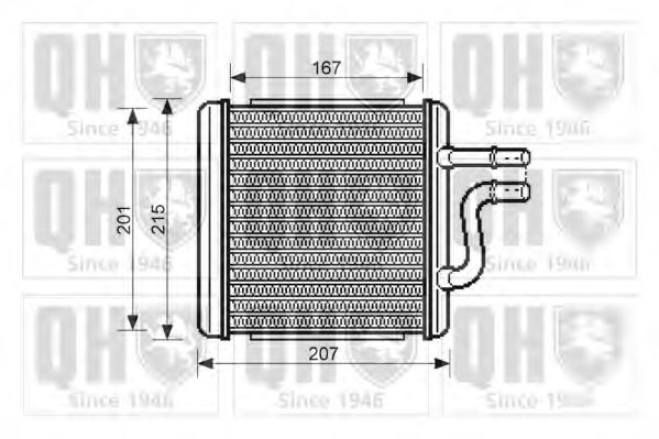 QUINTON HAZELL QHR2197 Теплообменник, отопление салона для DAEWOO REZZO (Дэу Рэззо) QUINTON HAZELL QHR2197 Теплообменник, отопление салона для DAEWOO REZZO (Дэу Рэззо)