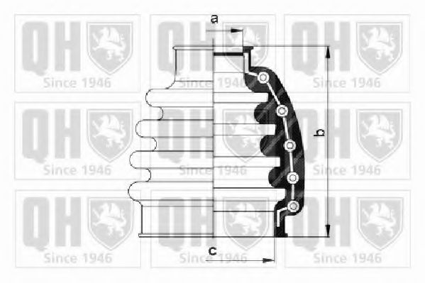 QUINTON HAZELL QJB1009 Комплект пылника, приводной вал для SKODA FORMAN (Шкода Форман) QUINTON HAZELL QJB1009 Комплект пылника, приводной вал для SKODA FORMAN (Шкода Форман)