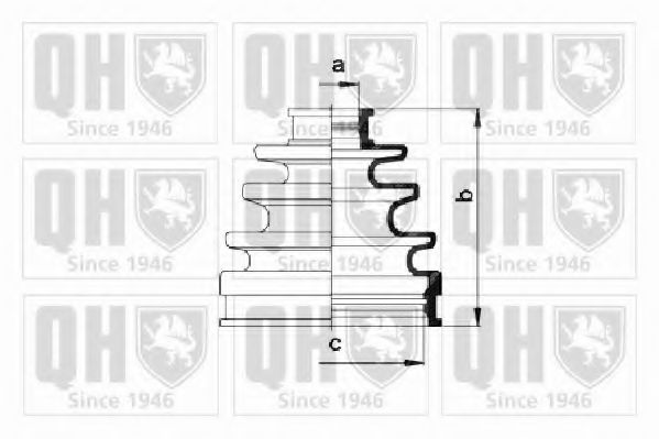 QUINTON HAZELL QJB101 Комплект пылника, приводной вал для TOYOTA COROLLA SPRINTER (Тойота/тоета Cоролла спринтэр) QUINTON HAZELL QJB101 Комплект пылника, приводной вал для TOYOTA COROLLA SPRINTER (Тойота/тоета Cоролла спринтэр)