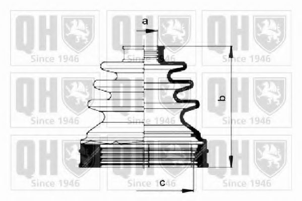 QUINTON HAZELL QJB1022 Комплект пылника, приводной вал для TOYOTA PICNIC (Тойота/тоета Пикник) QUINTON HAZELL QJB1022 Комплект пылника, приводной вал для TOYOTA PICNIC (Тойота/тоета Пикник)