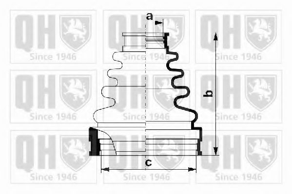 QUINTON HAZELL QJB1048 Комплект пылника, приводной вал для TOYOTA (Тойота/тоета) QUINTON HAZELL QJB1048 Комплект пылника, приводной вал для TOYOTA (Тойота/тоета)