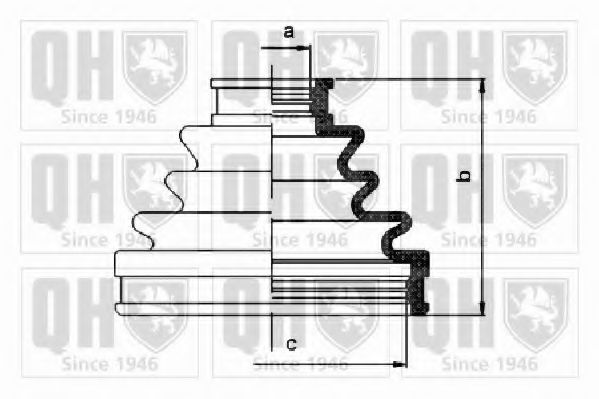 QUINTON HAZELL QJB1087 Комплект пылника, приводной вал для LEXUS RX (Лексус Рх) QUINTON HAZELL QJB1087 Комплект пылника, приводной вал для LEXUS RX (Лексус Рх)