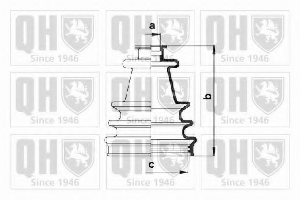QUINTON HAZELL QJB109 Комплект пылника, приводной вал для PEUGEOT 205 I (Пежо 205 и) QUINTON HAZELL QJB109 Комплект пылника, приводной вал для PEUGEOT 205 I (Пежо 205 и)
