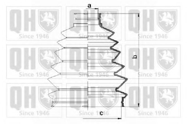 QUINTON HAZELL QJB1095 Комплект пылника, приводной вал для LEXUS RX (Лексус Рх) QUINTON HAZELL QJB1095 Комплект пылника, приводной вал для LEXUS RX (Лексус Рх)