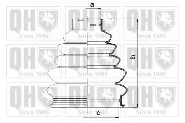 QUINTON HAZELL QJB1110 Комплект пылника, приводной вал для PEUGEOT 307 SW (Пежо 307 св) QUINTON HAZELL QJB1110 Комплект пылника, приводной вал для PEUGEOT 307 SW (Пежо 307 св)