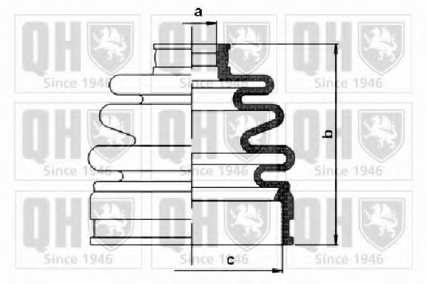 QUINTON HAZELL QJB1142 Комплект пылника, приводной вал для KIA RETONA (Киа Рэтона) QUINTON HAZELL QJB1142 Комплект пылника, приводной вал для KIA RETONA (Киа Рэтона)