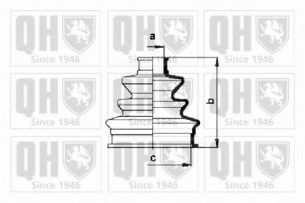 QUINTON HAZELL QJB119 Комплект пылника, приводной вал для SEAT (Сеат) QUINTON HAZELL QJB119 Комплект пылника, приводной вал для SEAT (Сеат)