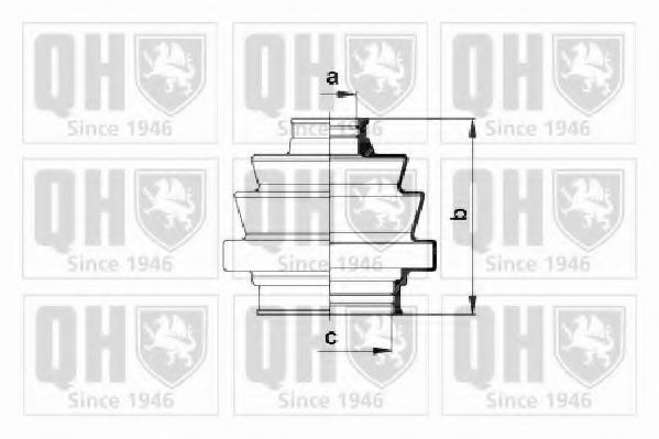 QUINTON HAZELL QJB121 Комплект пылника, приводной вал со стороны колеса для OPEL OMEGA A (Опель Омэга а) QUINTON HAZELL QJB121 Комплект пылника, приводной вал со стороны колеса для OPEL OMEGA A (Опель Омэга а)