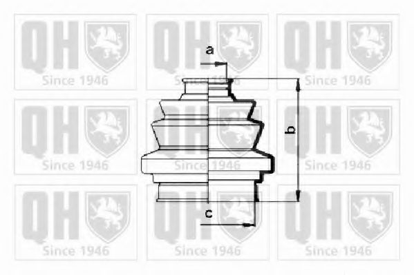 QUINTON HAZELL QJB122 Комплект пылника, приводной вал для BMW 7 (Бмв 7) QUINTON HAZELL QJB122 Комплект пылника, приводной вал для BMW 7 (Бмв 7)