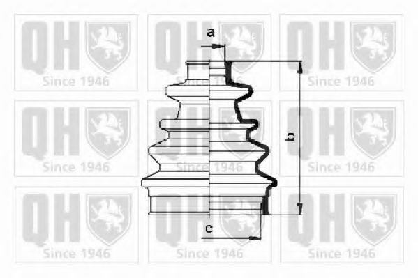QUINTON HAZELL QJB130 Комплект пылника, приводной вал для FORD FIESTA (Форд Фиэста) QUINTON HAZELL QJB130 Комплект пылника, приводной вал для FORD FIESTA (Форд Фиэста)