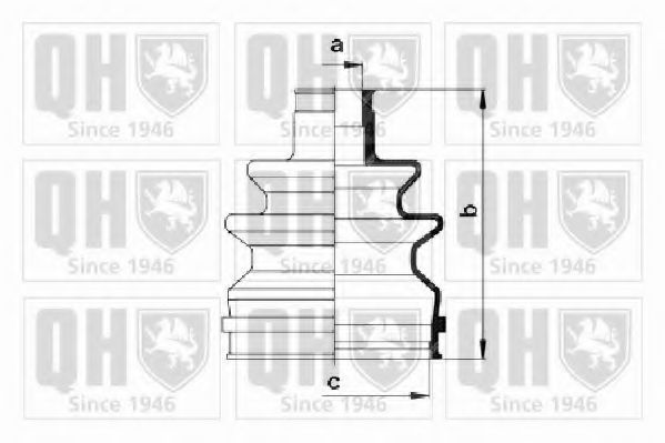 QUINTON HAZELL QJB134 Комплект пылника, приводной вал для OPEL CORSA A (Опель Cорса а) QUINTON HAZELL QJB134 Комплект пылника, приводной вал для OPEL CORSA A (Опель Cорса а)