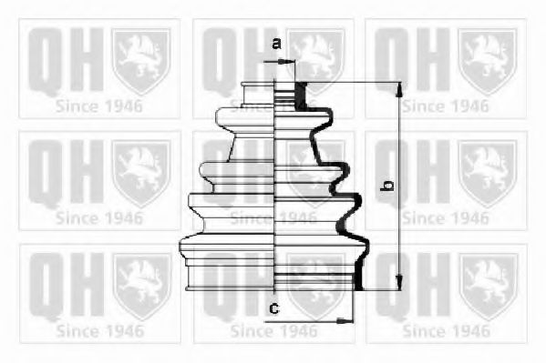 QUINTON HAZELL QJB153 Комплект пылника, приводной вал для FORD ORION II (Форд Орион 2) QUINTON HAZELL QJB153 Комплект пылника, приводной вал для FORD ORION II (Форд Орион 2)