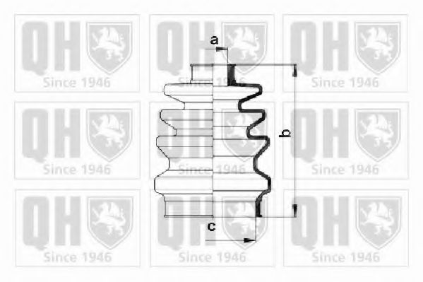 QUINTON HAZELL QJB167 Комплект пылника, приводной вал для OPEL VITA B (Опель Vита б) QUINTON HAZELL QJB167 Комплект пылника, приводной вал для OPEL VITA B (Опель Vита б)