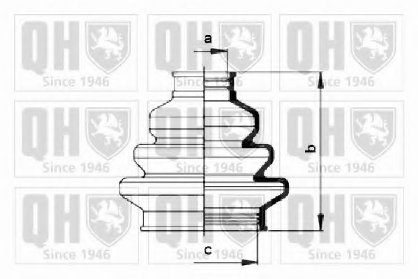 QUINTON HAZELL QJB168 Комплект пылника, приводной вал для VOLVO (Вольво) QUINTON HAZELL QJB168 Комплект пылника, приводной вал для VOLVO (Вольво)