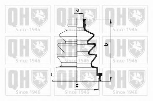 QUINTON HAZELL QJB194 Комплект пылника, приводной вал для OPEL COMBO (Опель Комбо) QUINTON HAZELL QJB194 Комплект пылника, приводной вал для OPEL COMBO (Опель Комбо)
