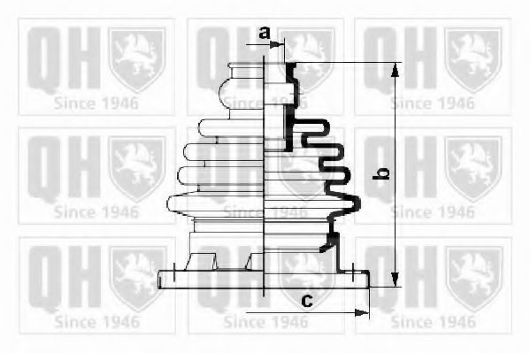 QUINTON HAZELL QJB216K Комплект пылника, приводной вал для SEAT TOLEDO (Сеат Толэдо) QUINTON HAZELL QJB216K Комплект пылника, приводной вал для SEAT TOLEDO (Сеат Толэдо)