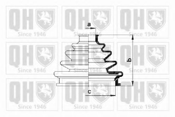 QUINTON HAZELL QJB2239 Комплект пылника, приводной вал для RENAULT CLIO I (Рено Cлио и) QUINTON HAZELL QJB2239 Комплект пылника, приводной вал для RENAULT CLIO I (Рено Cлио и)