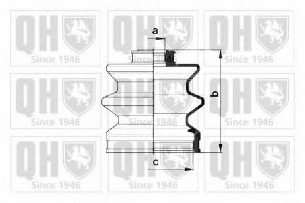 QUINTON HAZELL QJB224 Комплект пылника, приводной вал для MITSUBISHI COLT I (Митсубиши/митсубиси Cолт и) QUINTON HAZELL QJB224 Комплект пылника, приводной вал для MITSUBISHI COLT I (Митсубиши/митсубиси Cолт и)