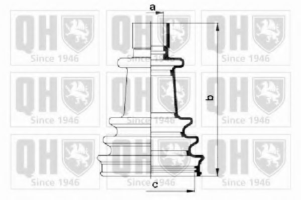 QUINTON HAZELL QJB2536 Комплект пылника, приводной вал для RENAULT MASTER I (Рено Мастэр и) QUINTON HAZELL QJB2536 Комплект пылника, приводной вал для RENAULT MASTER I (Рено Мастэр и)