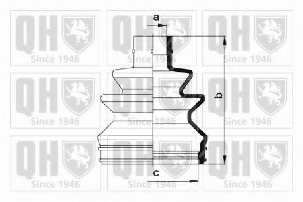 QUINTON HAZELL QJB2544 Комплект пылника, приводной вал для RENAULT ESPACE I (Рено Эспаcэ и) QUINTON HAZELL QJB2544 Комплект пылника, приводной вал для RENAULT ESPACE I (Рено Эспаcэ и)