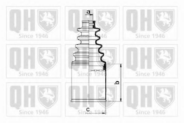 QUINTON HAZELL QJB2666 Комплект пылника, приводной вал для PEUGEOT 205 I (Пежо 205 и) QUINTON HAZELL QJB2666 Комплект пылника, приводной вал для PEUGEOT 205 I (Пежо 205 и)