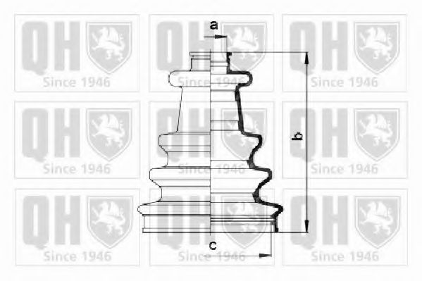 QUINTON HAZELL QJB2695 Комплект пылника, приводной вал для PEUGEOT 309 II (Пежо 309 2) QUINTON HAZELL QJB2695 Комплект пылника, приводной вал для PEUGEOT 309 II (Пежо 309 2)