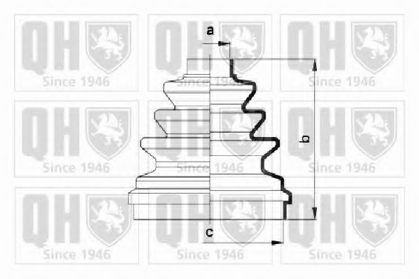 QUINTON HAZELL QJB2721 Комплект пылника, приводной вал для CITROËN XM (CитроËн Хм) QUINTON HAZELL QJB2721 Комплект пылника, приводной вал для CITROËN XM (CитроËн Хм)