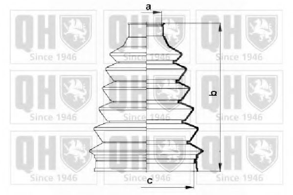 QUINTON HAZELL QJB2754 Комплект пылника, приводной вал для RENAULT SAFRANE (Рено Сафранэ) QUINTON HAZELL QJB2754 Комплект пылника, приводной вал для RENAULT SAFRANE (Рено Сафранэ)