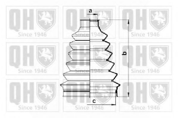 QUINTON HAZELL QJB2757 Комплект пылника, приводной вал для VOLVO V70 II (Вольво V70 2) QUINTON HAZELL QJB2757 Комплект пылника, приводной вал для VOLVO V70 II (Вольво V70 2)
